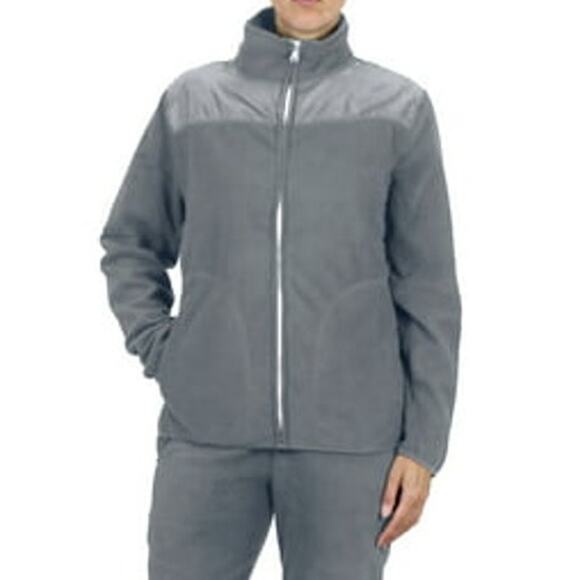 Galaxy by Harvic Women's Polar Fleece Jacket  Grey XXL - Picture 2 of 7